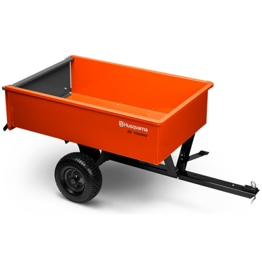 Mower Accessories * | Husqvarna Dc1000S 12 Cu.Ft. Steel Swivel Dump Cart