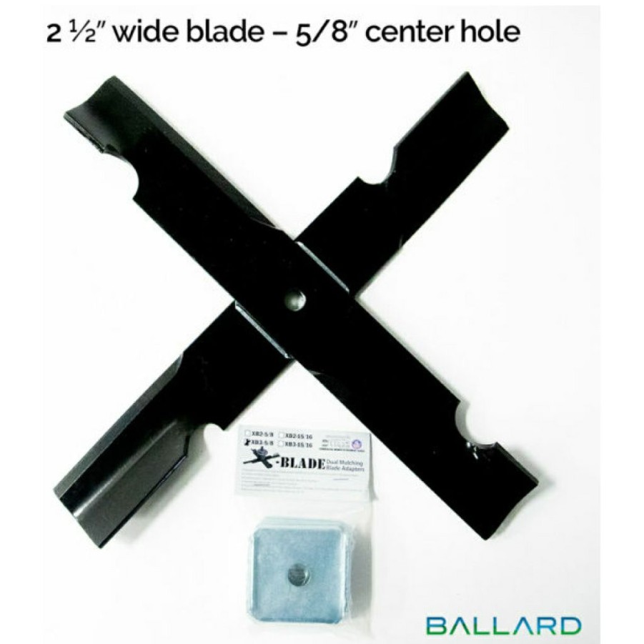 Mower Accessories * | Ballard X-Blade Adapter Kit 5/8 Center Hole 3-Pk (1 Mower) #Xb3-1