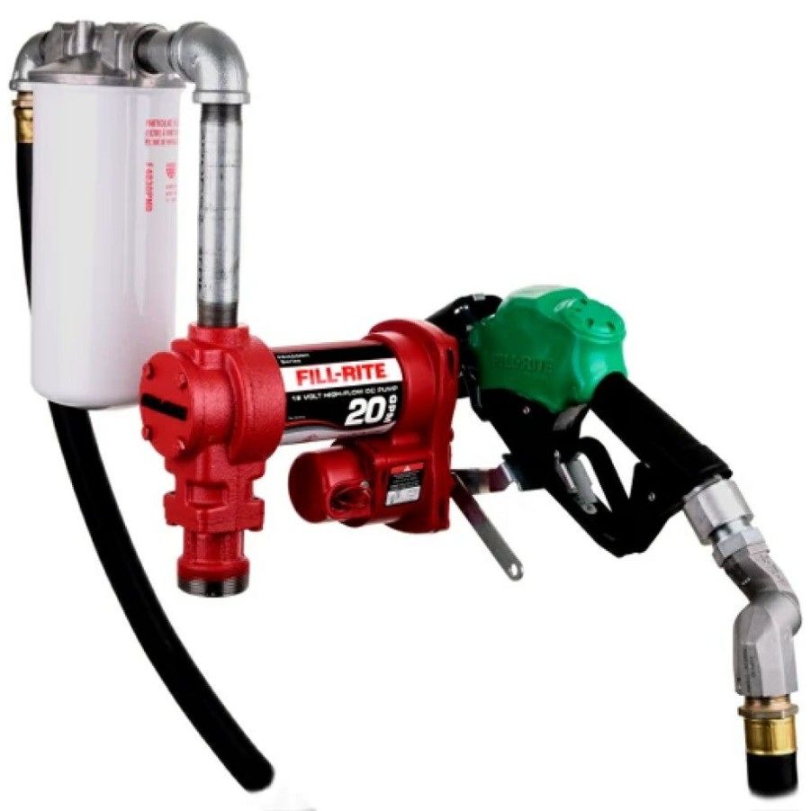 Fuel Accessories * | Fill-Rite 12V Dc 20 Gpm Fuel Transfer Pump W/ Nozzle, Filter & Swivel #Fr4220Hdsfq