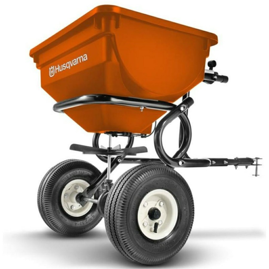 Mower Accessories * | Husqvarna 85 Lb. Tow-Behind Lawn Spreader #588182902